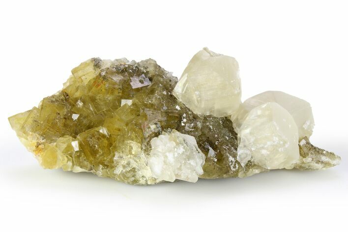 Lustrous Yellow Fluorite with Phantoms - Spain #255710